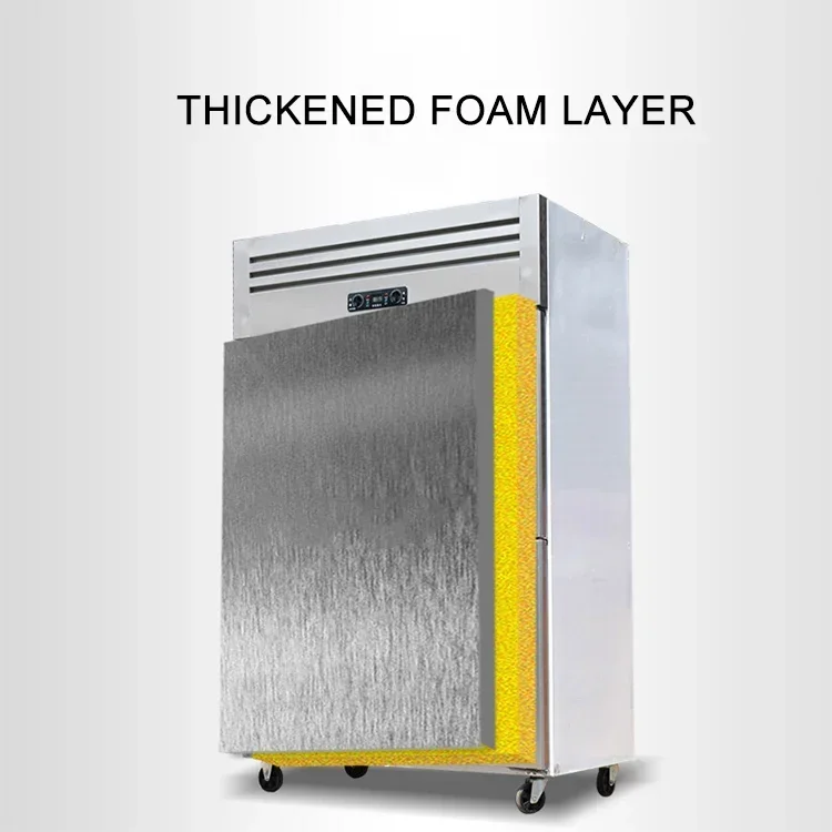 Commercial Four-Door Vertical Freezer Double Temperature Cabinet for Home Use and Restaurant Used Fresh-Keeper Freezer