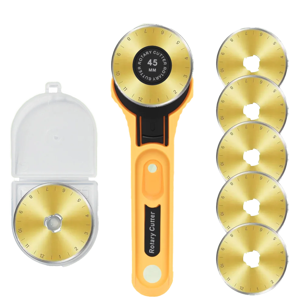 45 مللي متر قاطع قماش دوار أداة قطع يدوية من الجلد لأدوات صياغة خياطة اللحف بنفسك