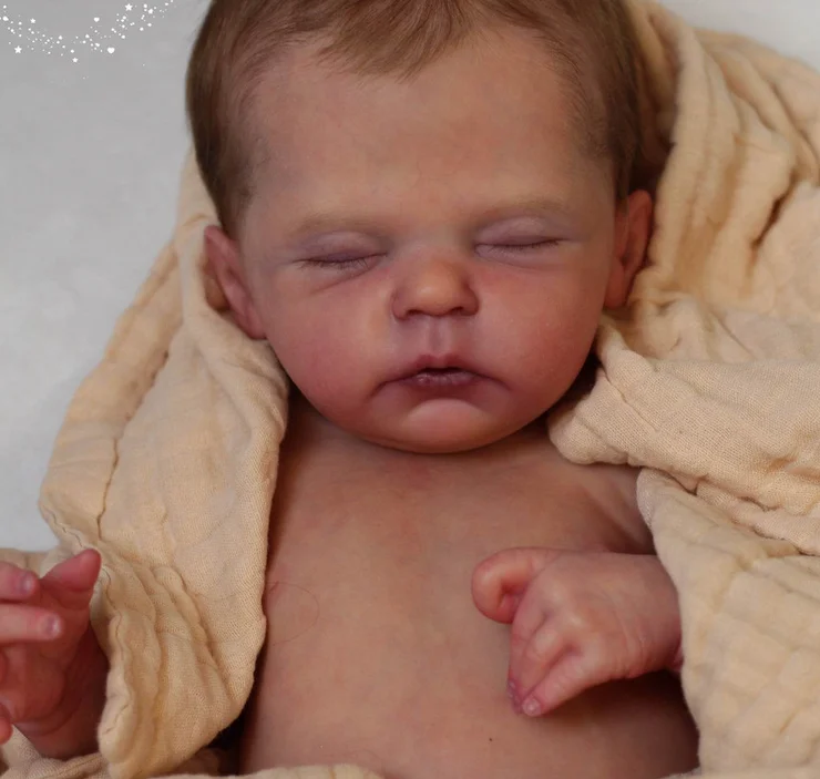 Npk 21'' feito à mão de alta qualidade inacabado sem pintura diy kit reborn alix peças de boneca diy com corpo de pano