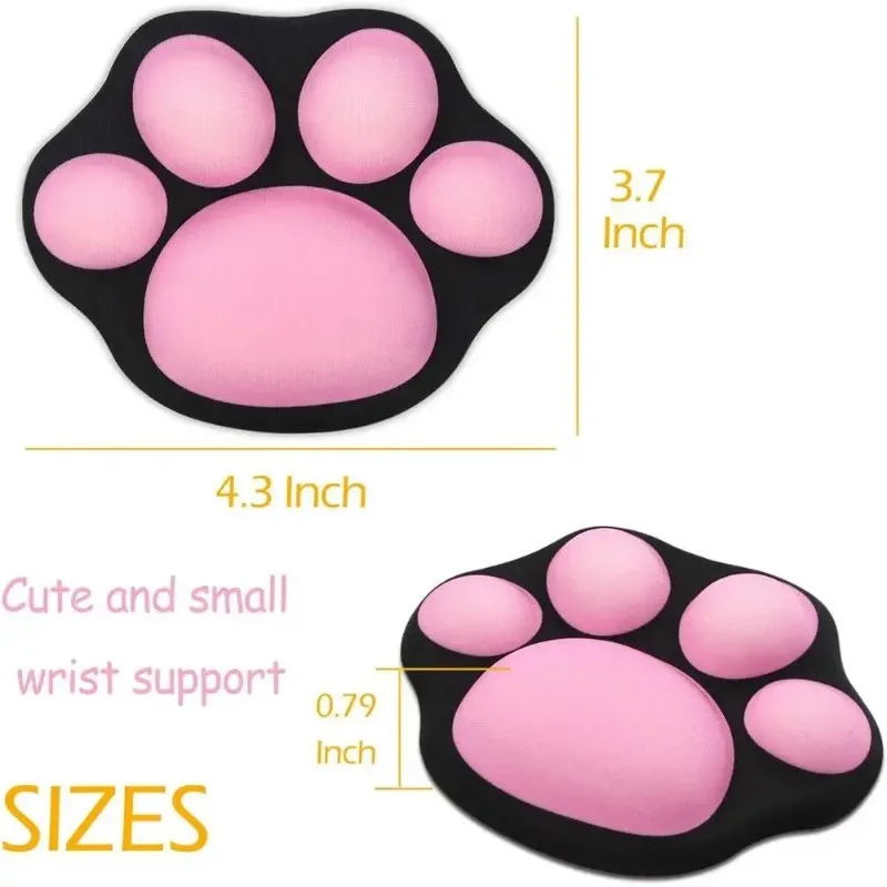 Cute Cat Paw Mouse Pad Made of Silicone, Skin-friendly and Comfortable, Cartoon Computer Mouse Wrist Rest for Office Equipment