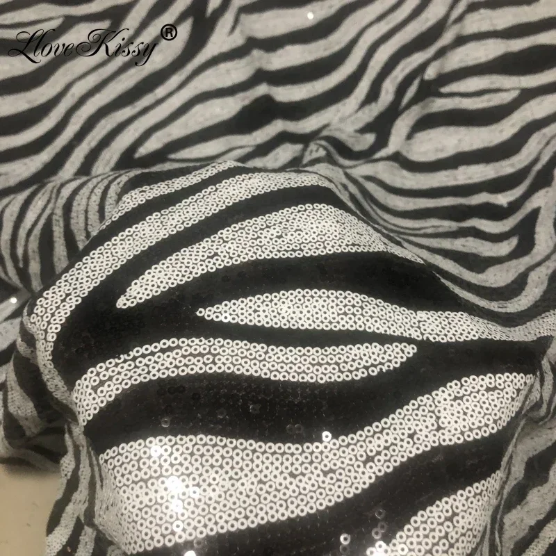 3mm malha bordado padrão zebra tecido de lantejoulas 5 jardas/lote diy tecido glitter costura à mão vestidos de festa de casamento largura: 125cm