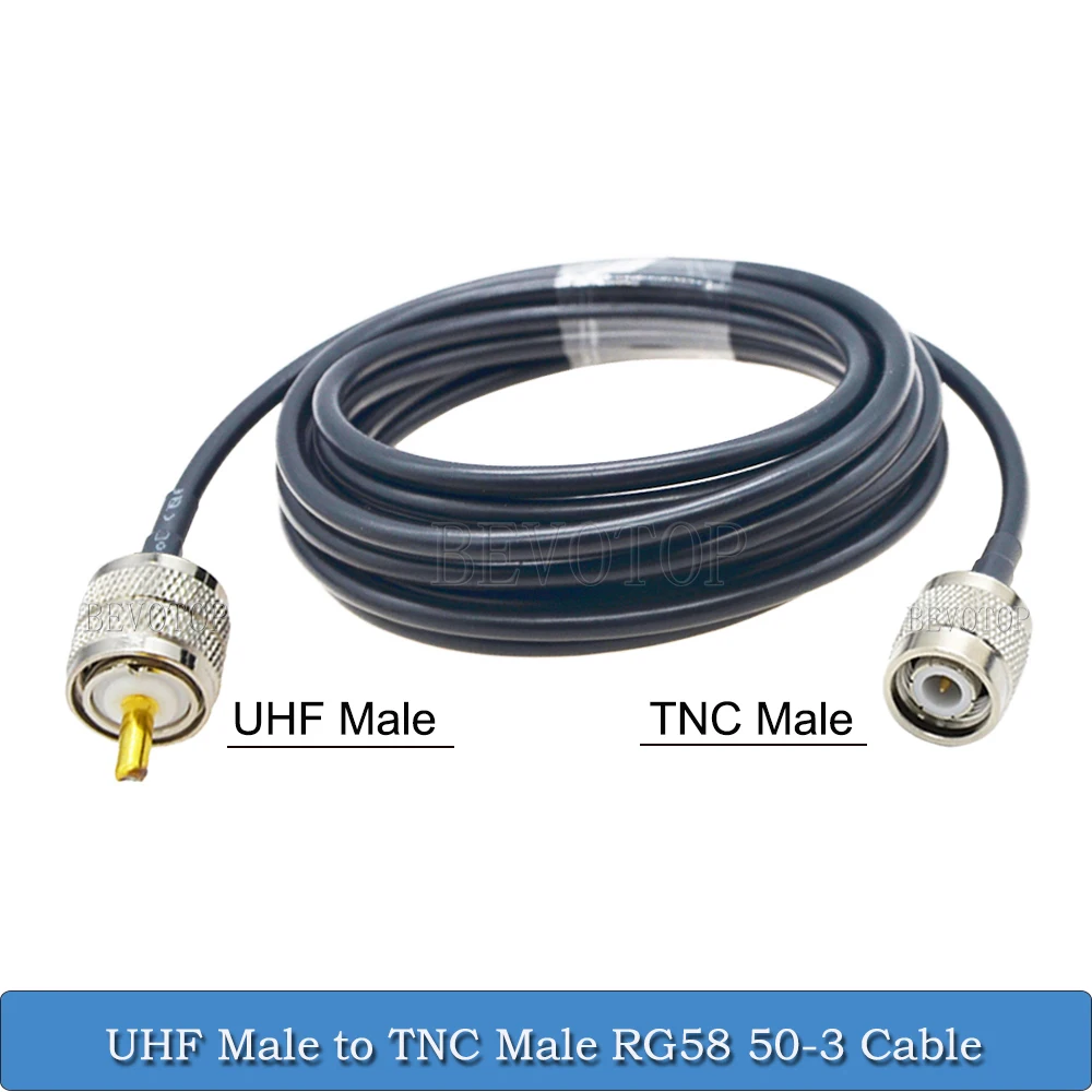 TNC Male Female to UHF Male Female Connector RG58 Coax Cable Pigtail Extension Cord Jumper for CB Radio Ham Radio FM Transmitter