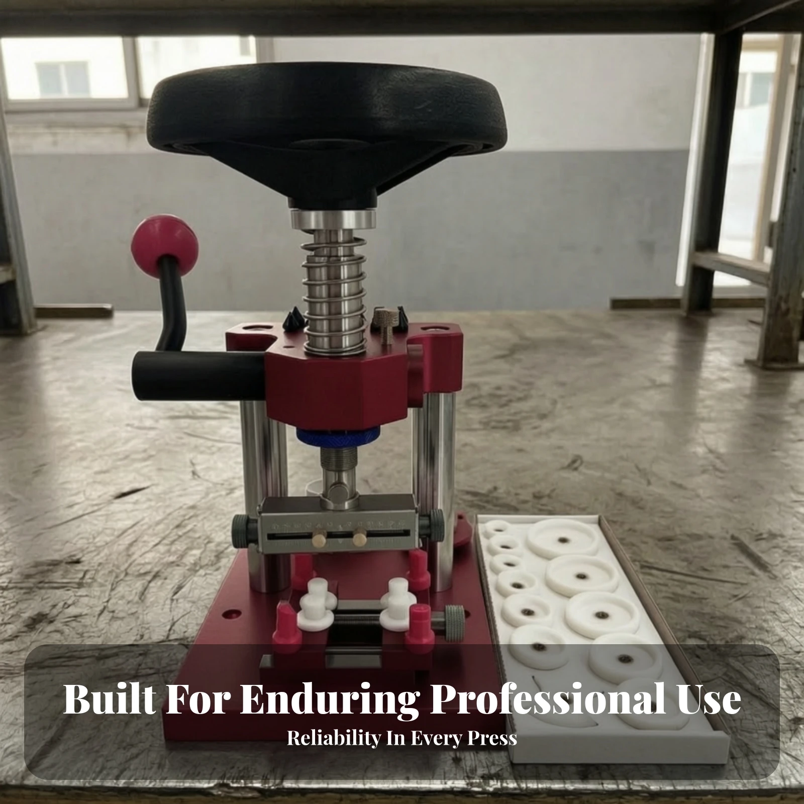 Watch Case Closing Tool Spring-Loaded Watch Case Opening Tool High Stability Vertical for Watchmakers, Workbench