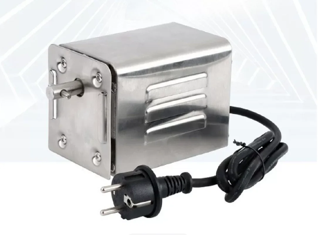 SP-S40 Stainless Steel Barbecue Electric Motor, Professional Barbecue Motor for Chicken, Pork, Grilled Goat Outdoors (220V-240V)