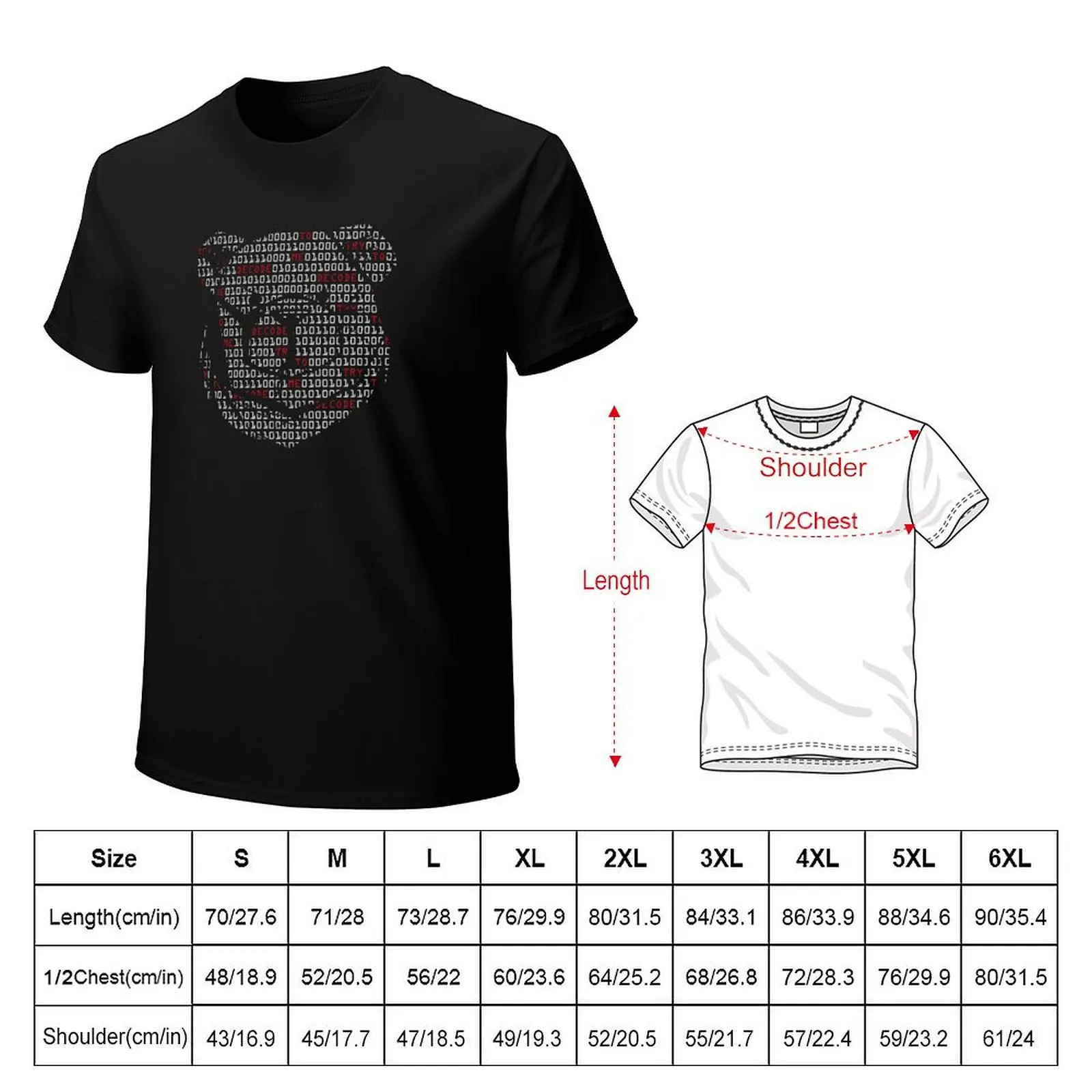 ROBUST BEAR DECODE WHITE T-Shirt graphic t shirts customs blanks mens cotton t shirts