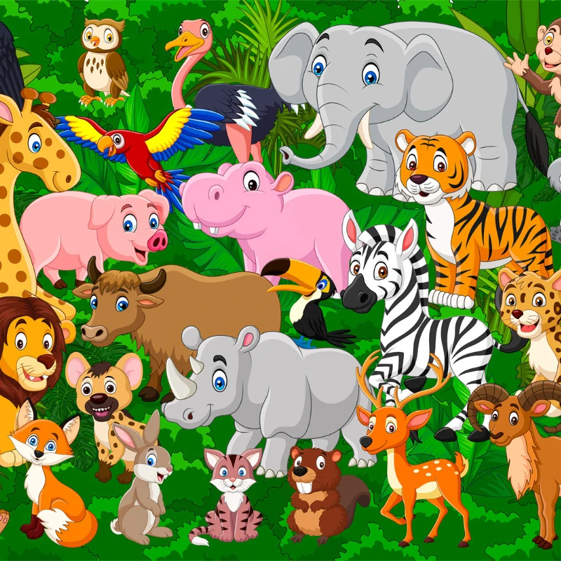 

38*25cm 100 Pieces Puzzle Animal Engineering Car Dinosaur Puzzle Children Paper Puzzle Blue Card Benefit Intelligence Toys