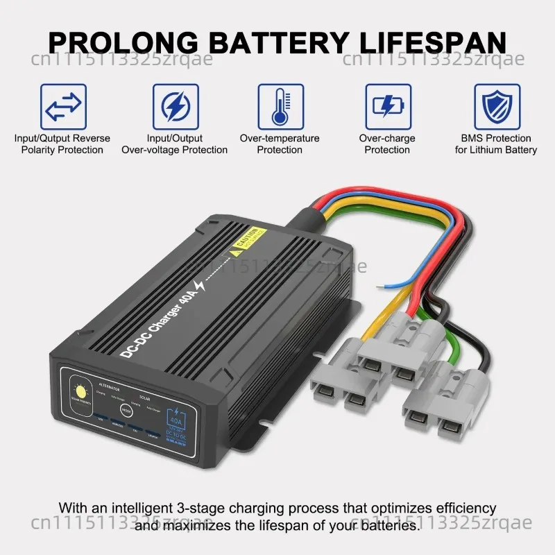 DC To DC Charger 12V 24V Vehicle 25A 40A Caravan Campervan Trailer Camper Van RV Battery Solar Charger