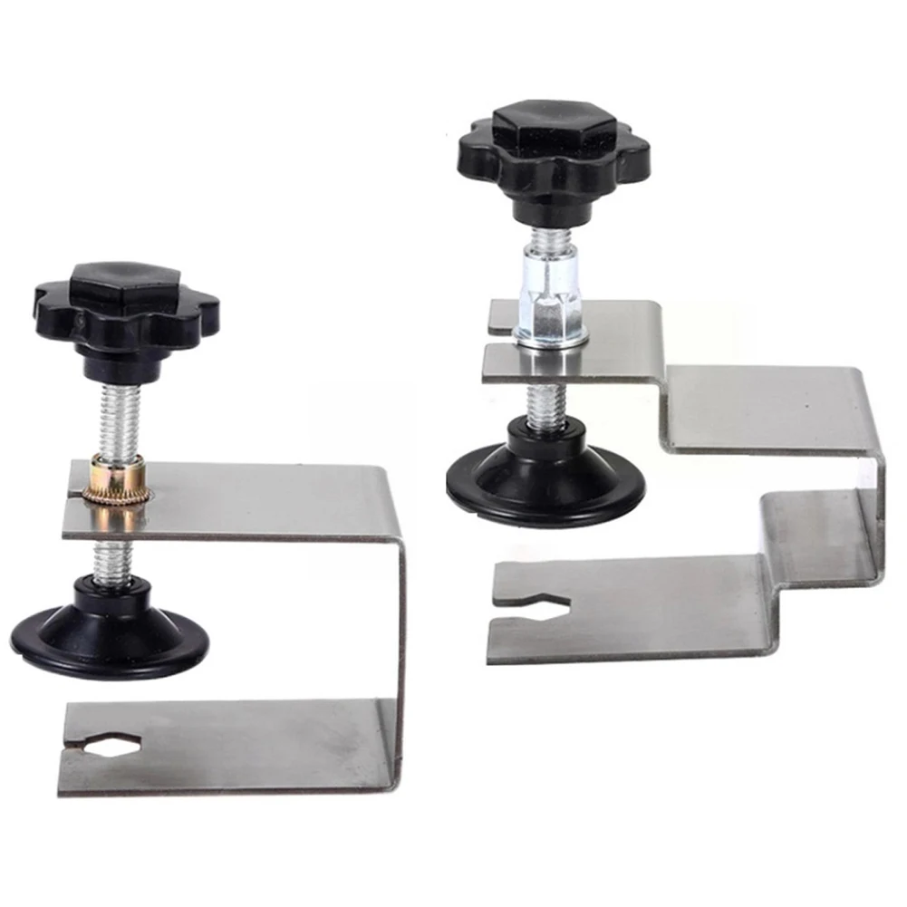 1pcs Drawer Front Mounting Clamp Steel Jig Cabinet Tool Drawer Clamps Drawer Panel Clips Tools Home Furniture Accessories