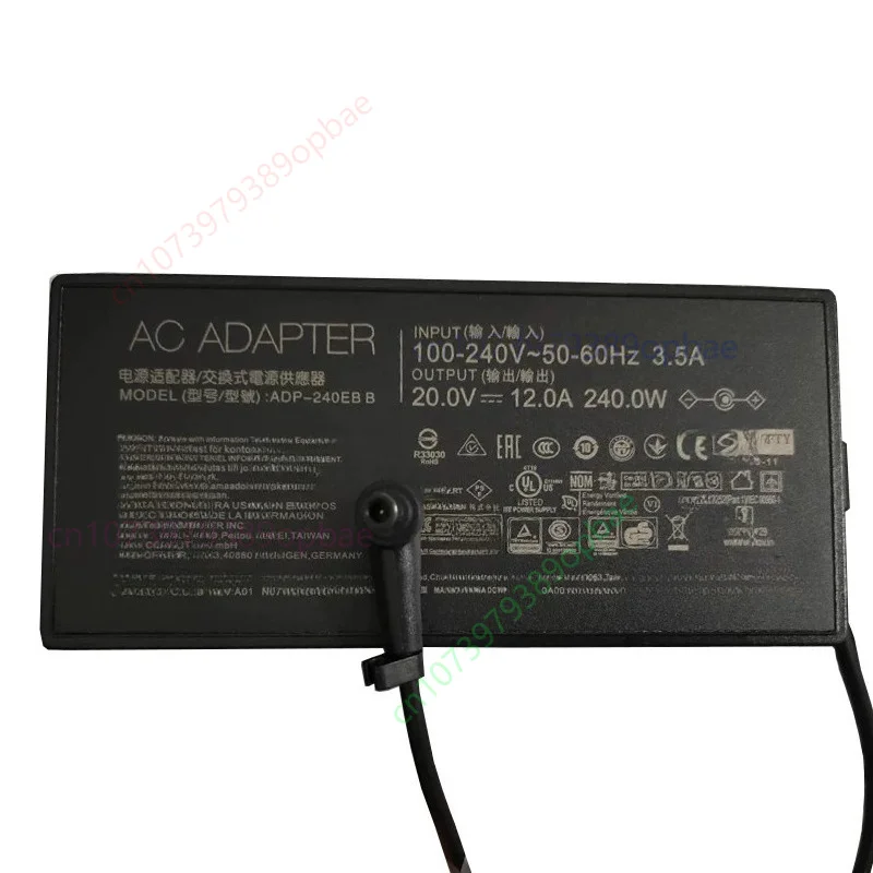 For ASUS 240W Laptop Adapter 20V12A for TUF Gaming FX507Z FX707Z A17