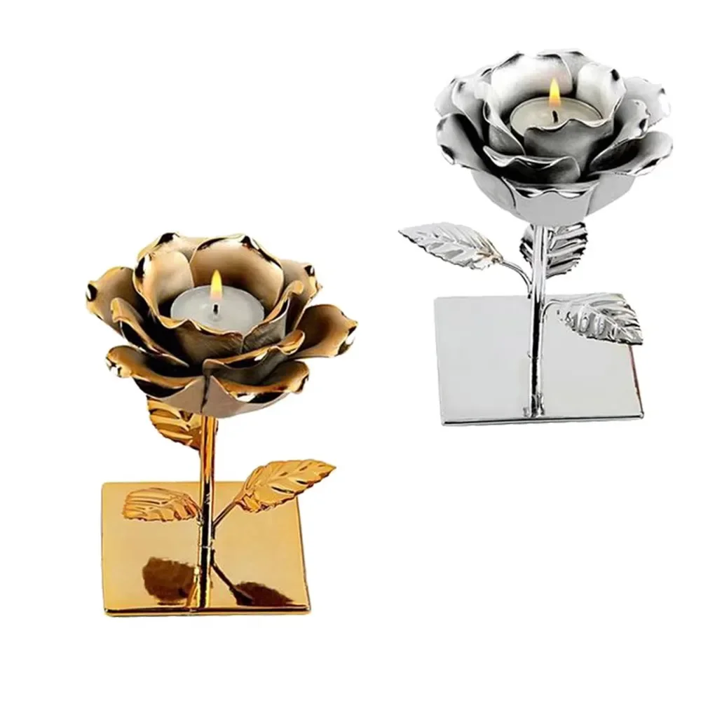 Europa Keramik Überzug Blume Boutique Kerzenhalter Home Decor Hochzeit Kandelaber Kerzenhalter Weihnachtsdekoration