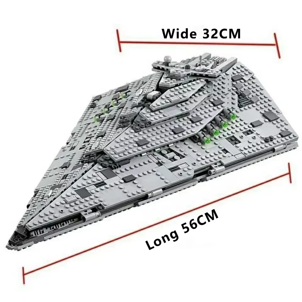 

1457PCS Destroyer Space Compatible with 75190 Starship Fighter Spaceship Model Set Building Blocks DIY Toy Kid Birthday Gifts