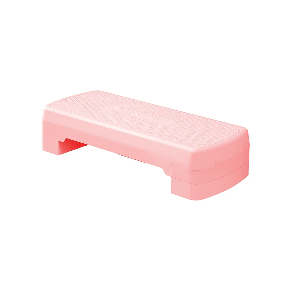 Plataforma de Step Dingfeng Rosa Ajustable para Gimnasio, Yoga, Entrenamiento Deportivo, Fitness, Aeróbicos, Plataforma de Step de Plástico