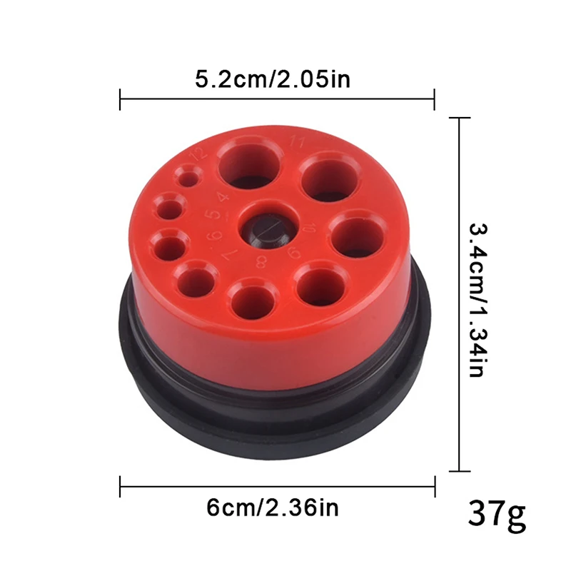 レッド電動ハンマー集塵機 - 防塵シール付きパンチングマシンダストボウル、簡単取り付けツールアクセサリー