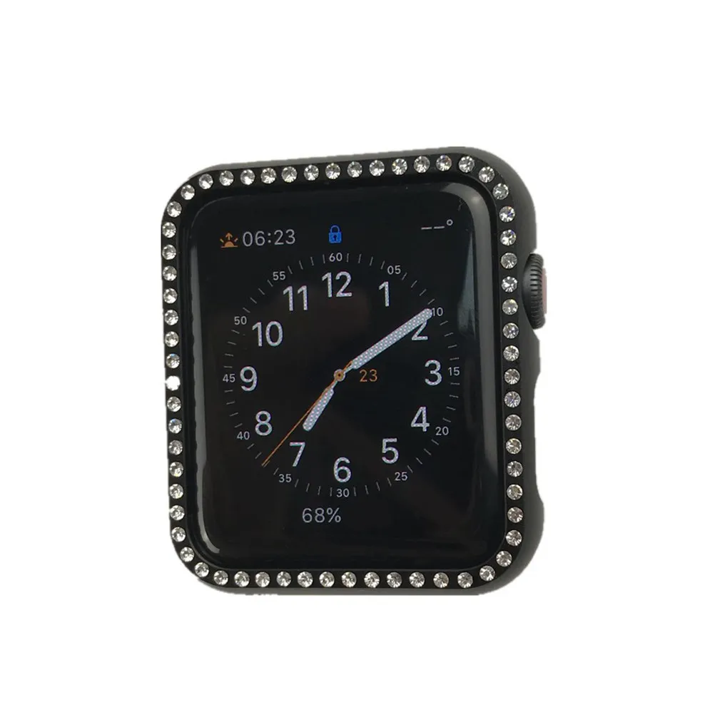 38Mm Protective Bumper Frame Made of Scratch-Resistant Aluminum Alloy with Dense Sparkling Rhinestones for Series 1