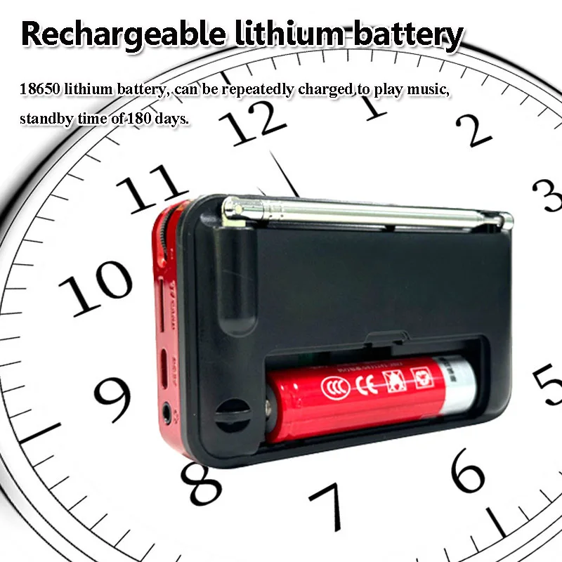 미니 포켓 FM 라디오, 최고의 수신 라디오, LED 디스플레이, 무선 블루투스 사운드바, 음악 플레이어, 녹음기 FM 76-108MHZ