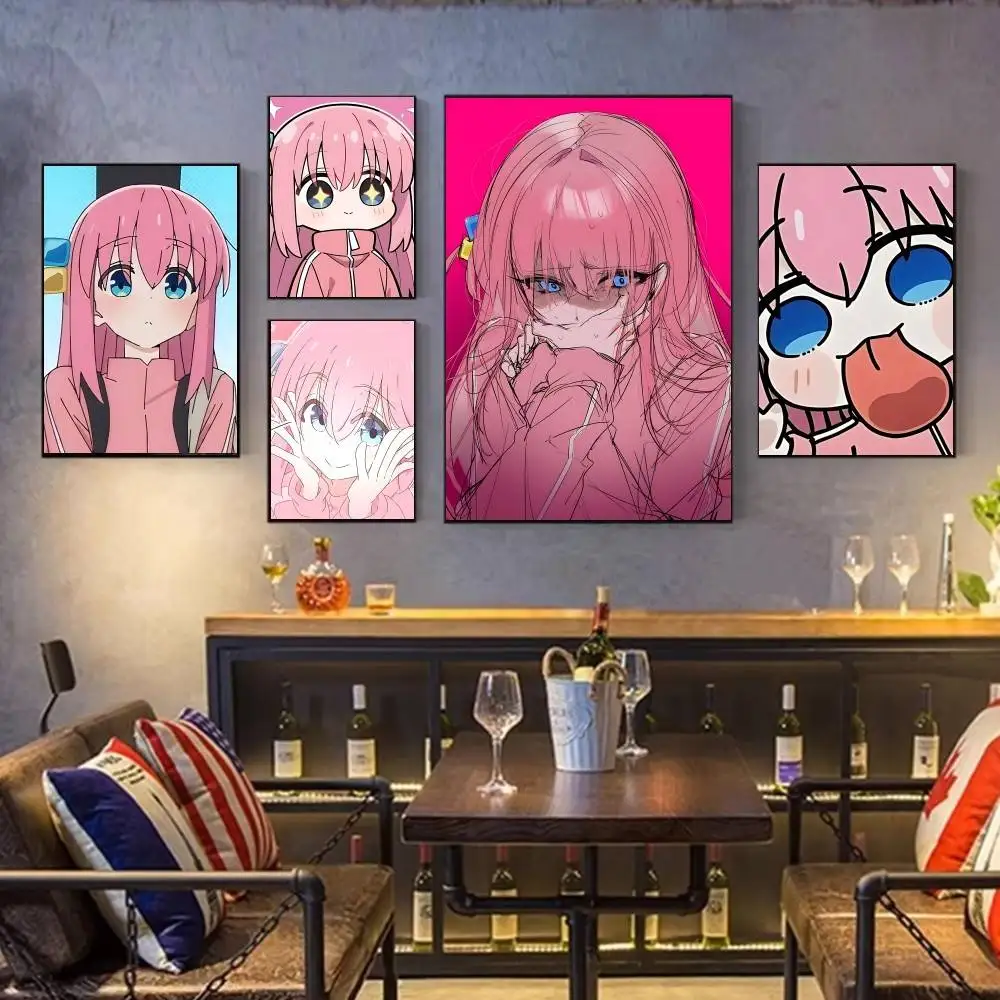 

B-Bocchi The Rock Classic Wall Art, Canvas Print Poster, Suitable for Home, Living Room, Room Decoration Painting