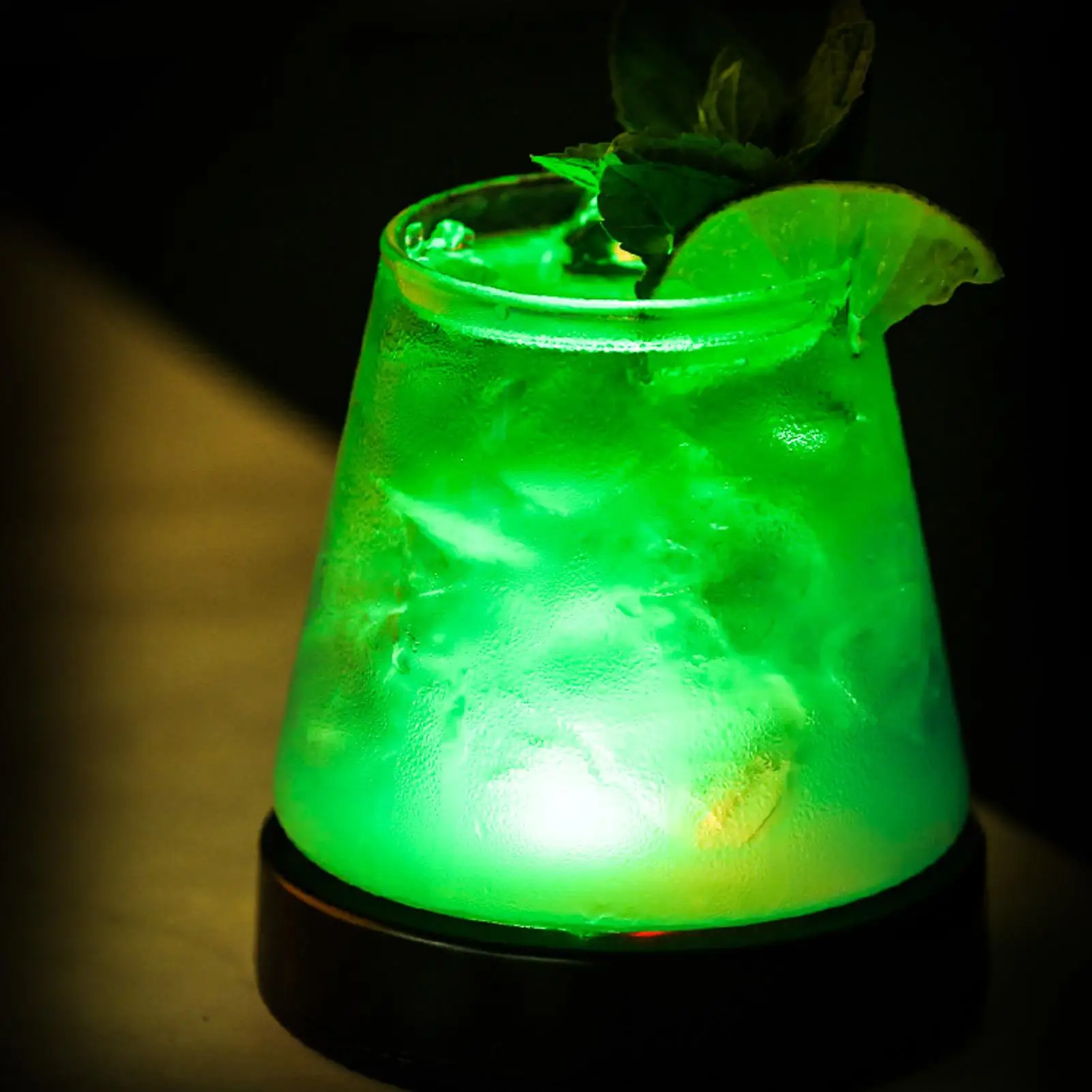 Battery-Powered LED Coaster - Bright, Durable & Energy-Saving Light for Bars, for restaurants & KTV Cup Holders