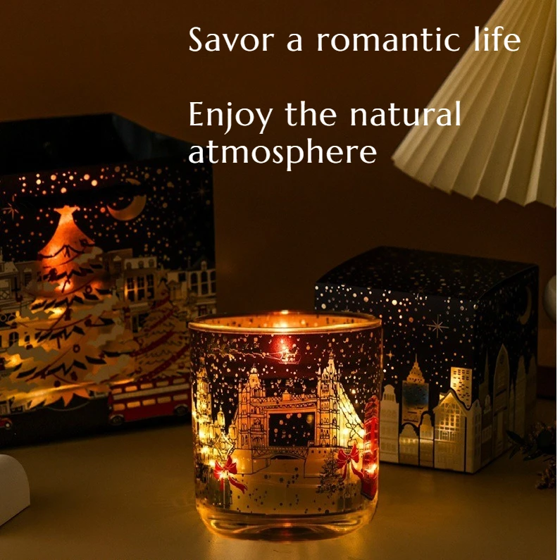 High-end Christmas L ondon Eve 2025 Fragrance Scented Candles Light Luxury Romantic Gifts Interior Decoration Home Decor