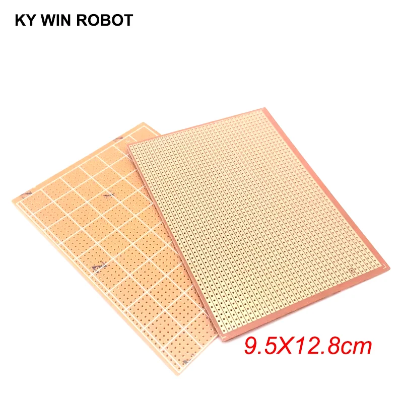 1pcs DIY 9.5x12.8 9.5*12.8CM Prototype Paper PCB Universal Experiment Matrix Circuit Board Single Row Continuous Hole 95x128mm