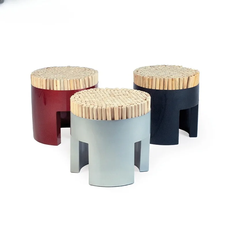 Modern creative shoe changing French fries dining tea shoe stool