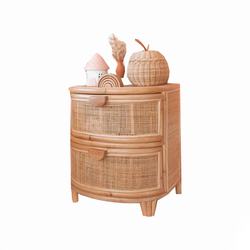 

Fangdun bedside table rattan locker small side several B & B storage side cabinet