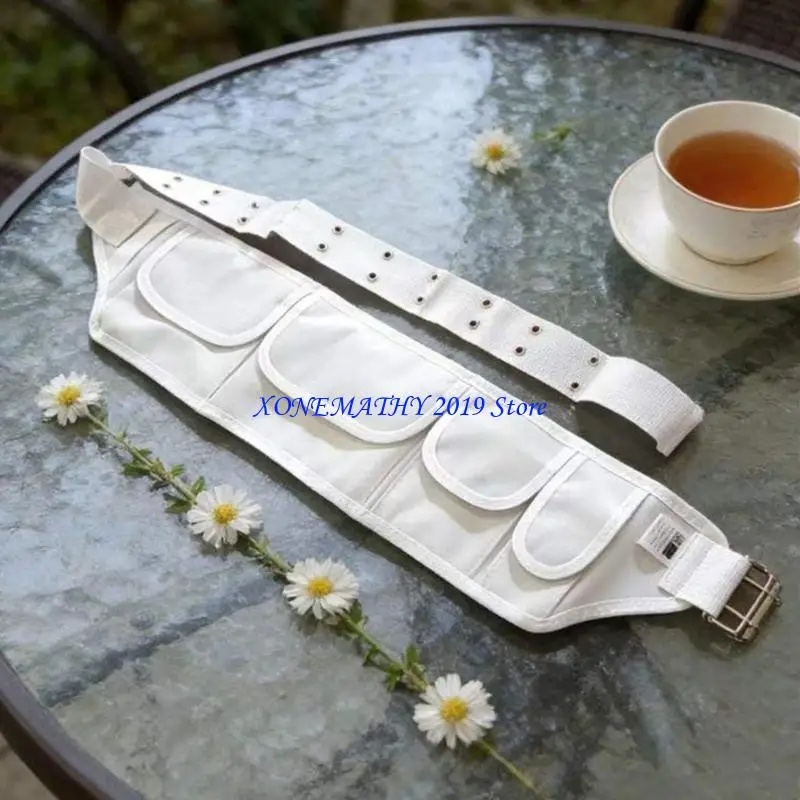

F42F Hajj Belt Waist Pack Belt For Hajj Prayer With Multiple Pocket And Adjustable Belt for Daily and Travel Accessories