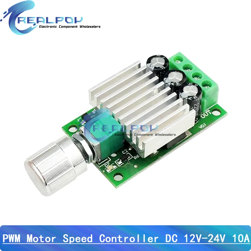 10A 12V-30V PWM DC Motor Speed Controller 12V 24V Adjustable Speed Regulator Dimmer Control Switch for Fan Motor LED Light — product photo 1 of 1