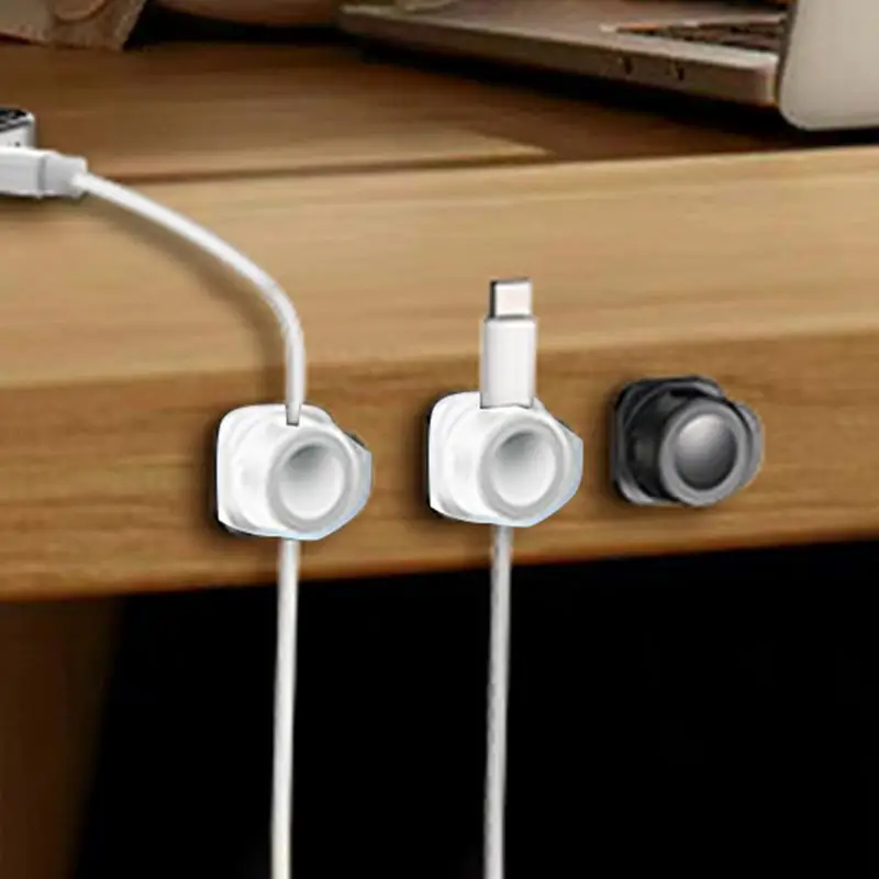 粘着コードオーガナイザークリップ、充電コードホルダー、ケーブル管理、コンピューター、オーディオ