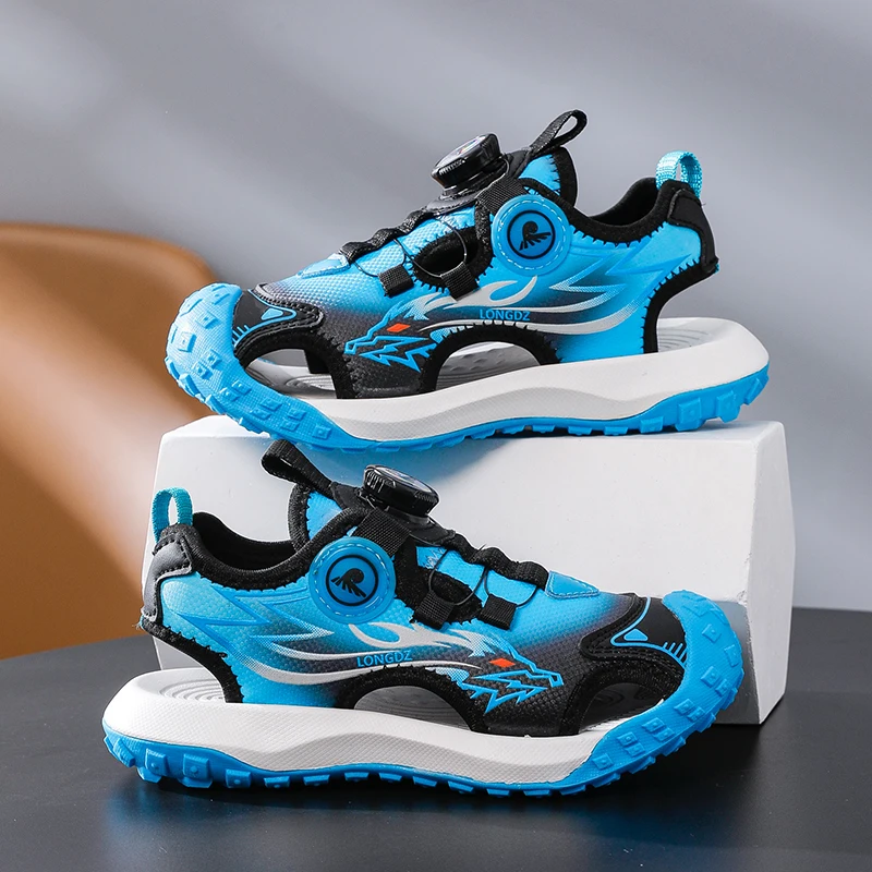 

Childrens Sandals for Kids Summer Breathable Non-Slip Leather High Quality Sandals Outdoor 2025 New Trendy Beach Shoes for Kids