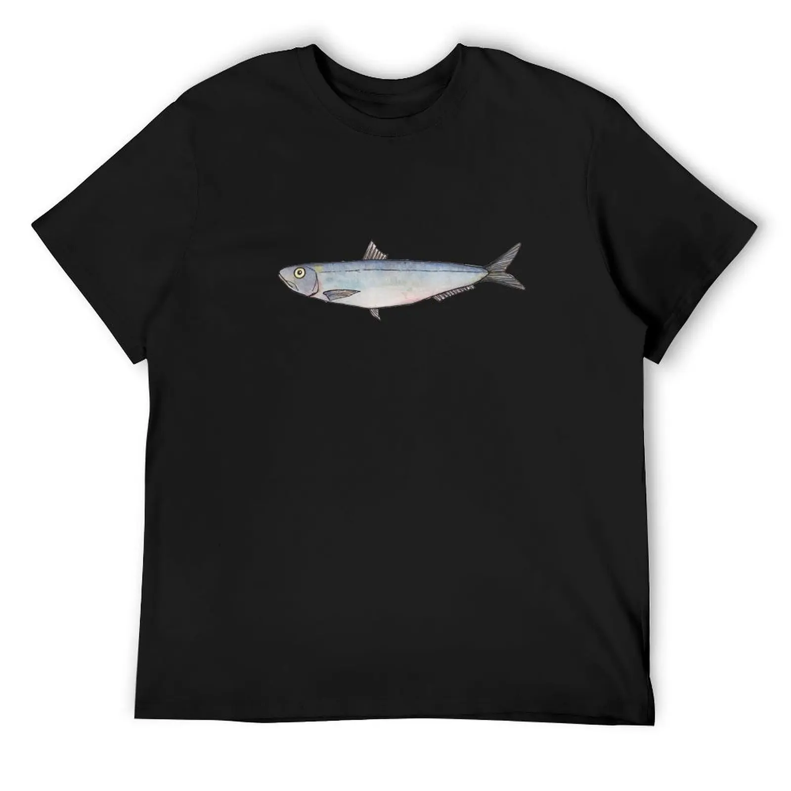 Sardine: Fish of Portugal T-Shirt oversizeds rapper graphic tees mens plain t shirts