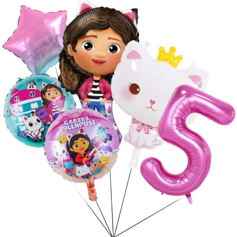 6Pcs Gabby Dollhous…