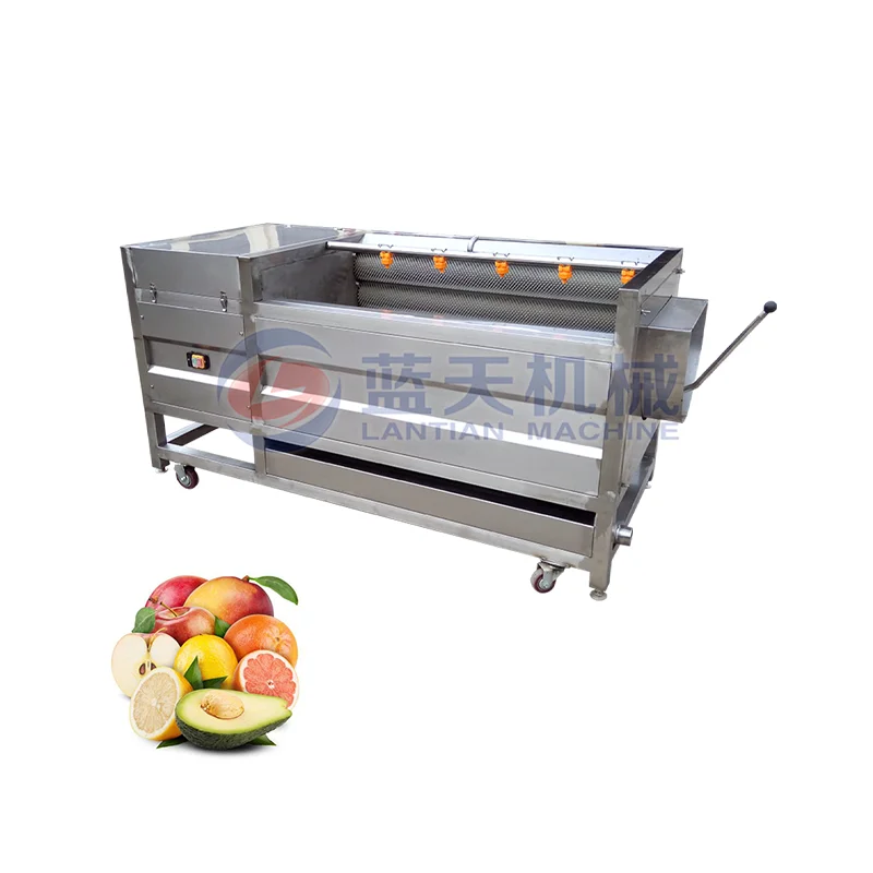 

Best Selling Fruit And Vegetable Purifier Carrot Ginger Potato Brush Washing Machine And Slicer Dry Palm Dates Cleaning Machine