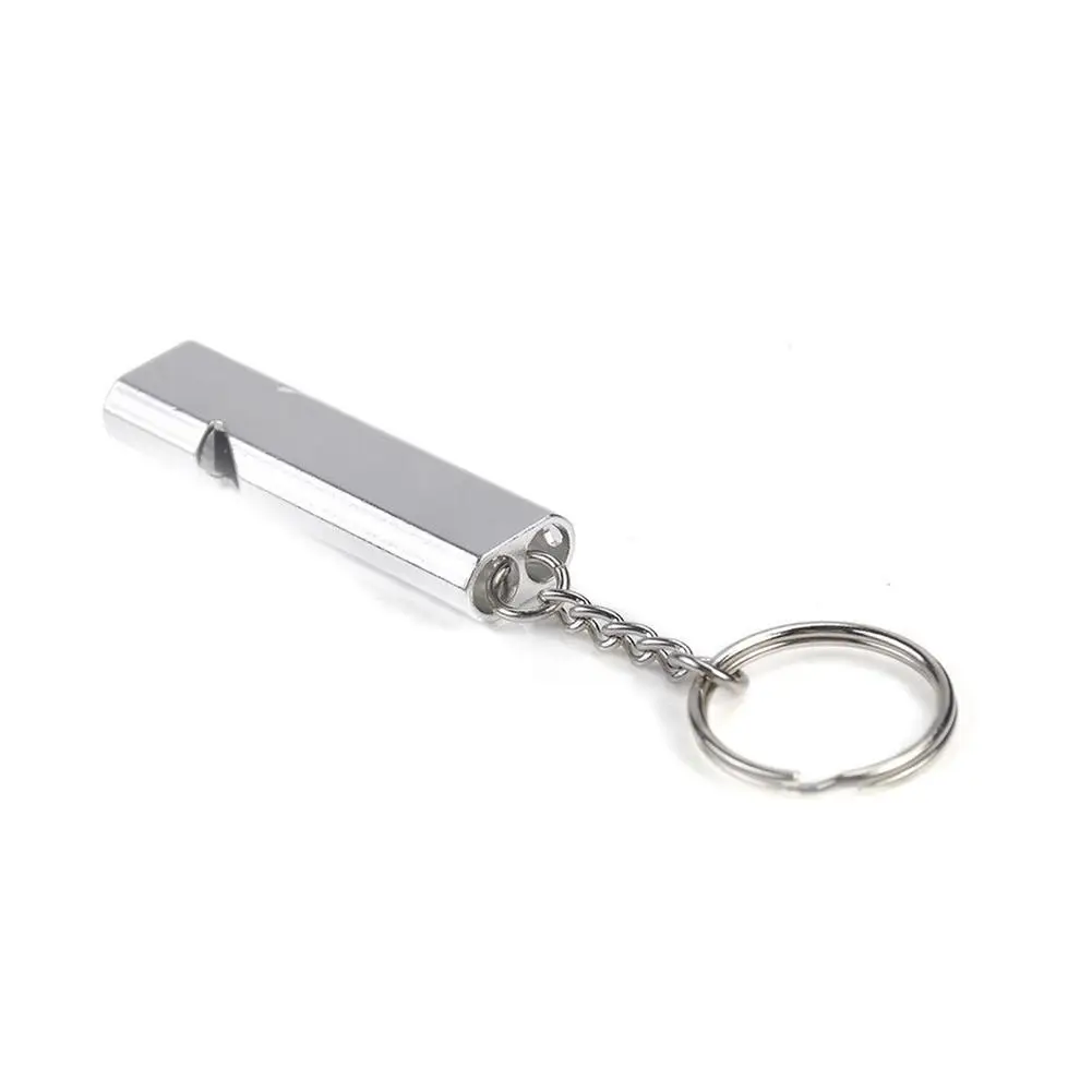 Outdoor Survival Whistle Aluminium Dubbele Buis Dubbele Frequentie Hoog Volume Wandelen Camping EHBO Fluitje Buitenshuis Tool