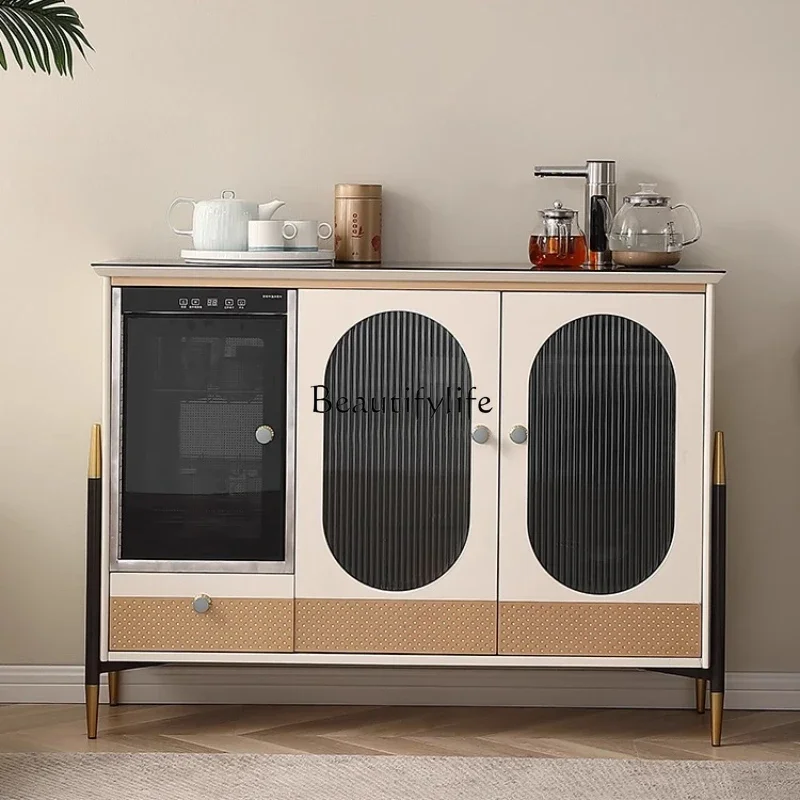 

Tea bar machine Solid wood light luxury household automatic intelligent voice High-end intelligent cabinet with disinfectionL