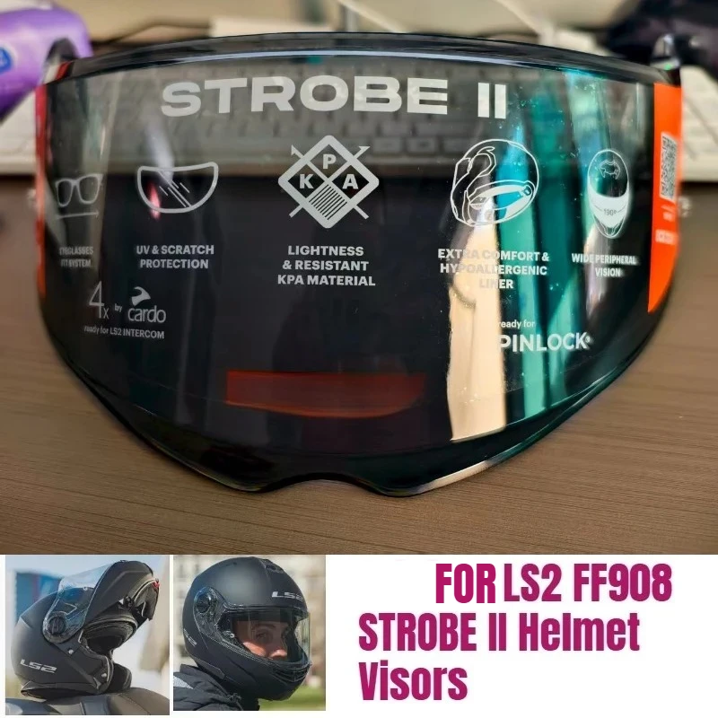 

FOR LS2 FF908 STROBE II Helmet Visors,Full Face Motorcycle Helmet Replace Lens，Helmet replacement accessories