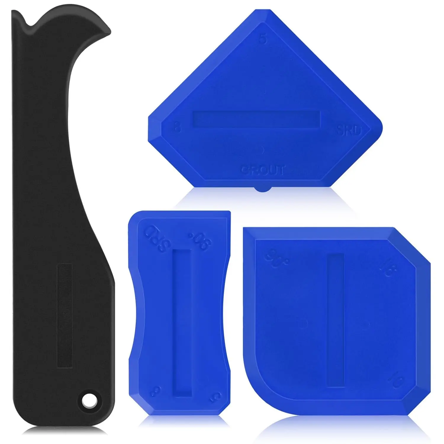 

Silicone Caulking Tool Kit Joint Sealant Spreader Spatula Scraper for Tile Window Grout Edge Removal Kitchen Construction Tools