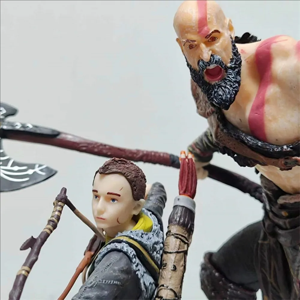 God of War Kratos & Atreus 1/10 Deluxe Art Scale Collection Figure Figurine Model Statue