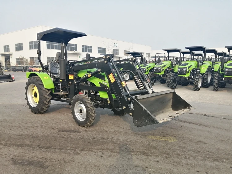 Factory Supply Attractive Price Farm Agriculture Wheel Tractor With Loader