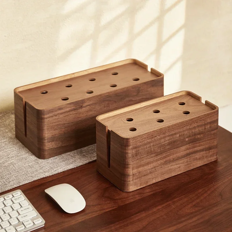 

Power Strip Organizer Box, Desktop Cable Management Box, Detachable Layer for Wire Sorting,for Home Office Desk Organization