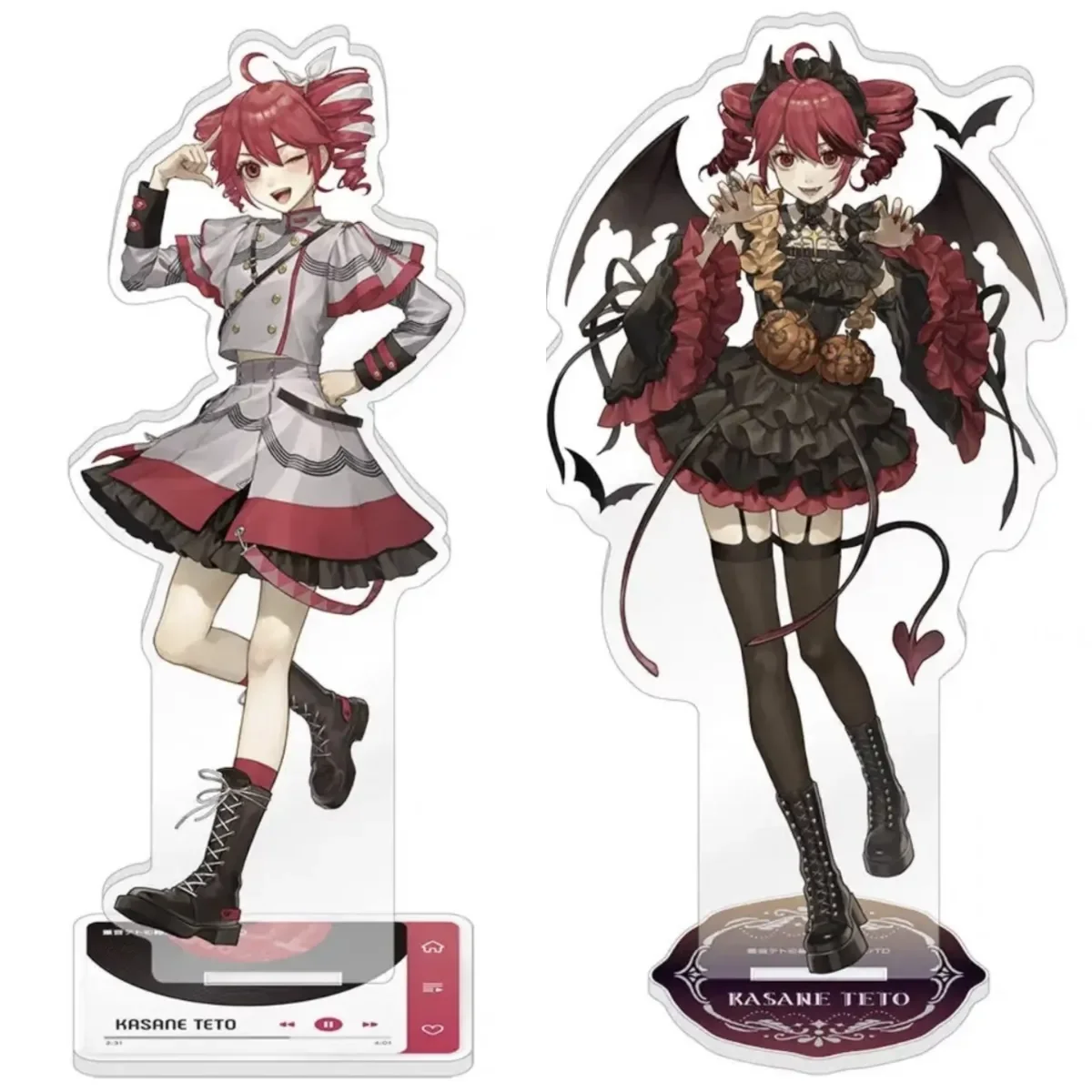 Anime Project Sekai Colorful Stage Kasane Teto Cosplay Acrylic Stand Figure Decor Ornament Set Accessories Gifts