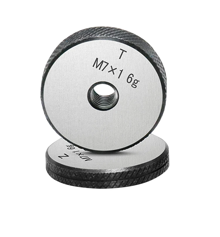 2er-Set 6g Metrische Gewindemessringe M1-M30 GO/NO GO Hochpräzise, professionell anpassbar für die mechanische Prüfung – Detail 4