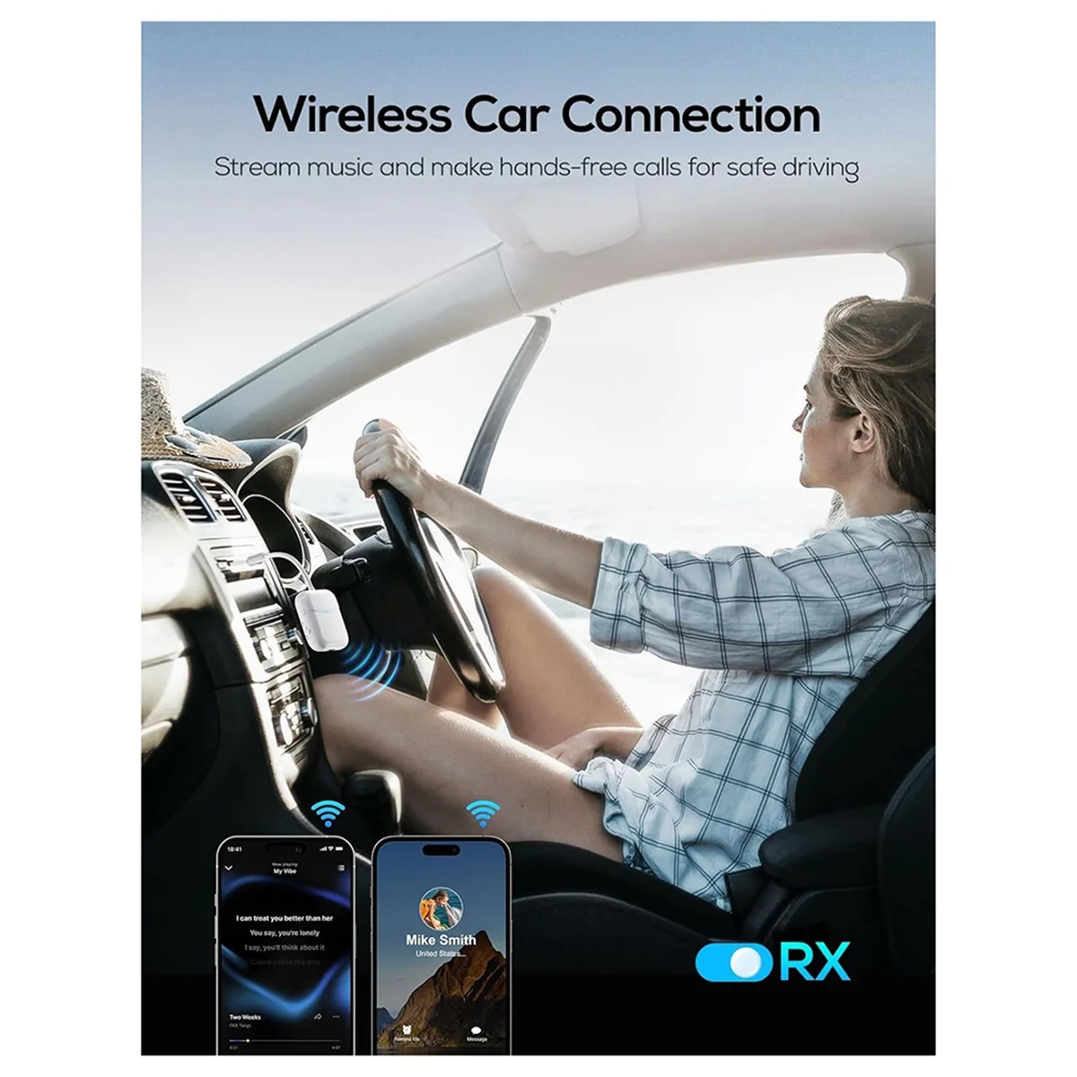 2025+Bluetooth Wireless Audio Sender Empfänger, Bluetooth-Adapter für alle 3,5-mm-Buchsen