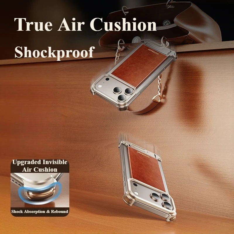 Oatsbasf جلد آيفون 17 برو/برو ماكس/17 جراب هاتف هوائي مع مسنده فرملس المغناطيسي للصدمات واقية