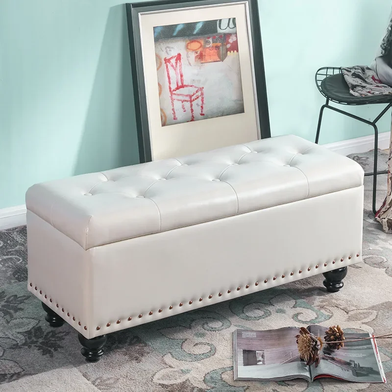 Clothing store sofa stool rest changing room bench stool can be stored, shoe changing stool at the door fitting room shoe changi