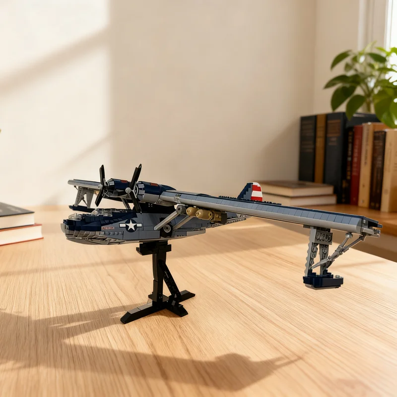 2688pcs MOC Creator Creator Expert PBY 5A Catalina US Navy Early Camo Model Building Blocks Construction Christmas Gift Toys Art