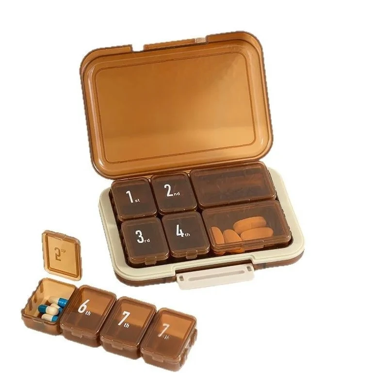 

Portable packaging seven days a week, small box for the elderly to eat reminder for one month