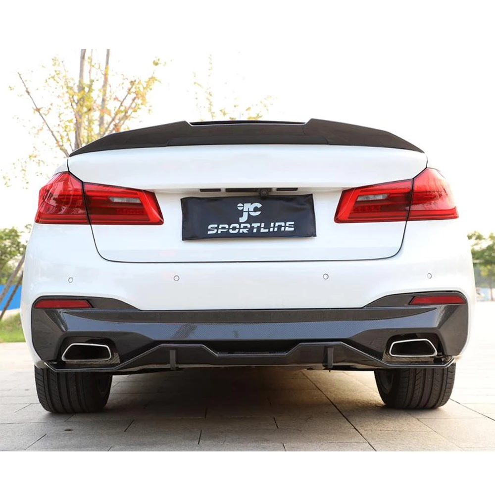 

G30 Carbon Fiber Car Rear Diffuser Lip for 5Series G30 G31 G38 520i 530i 540i M-sport 17-18