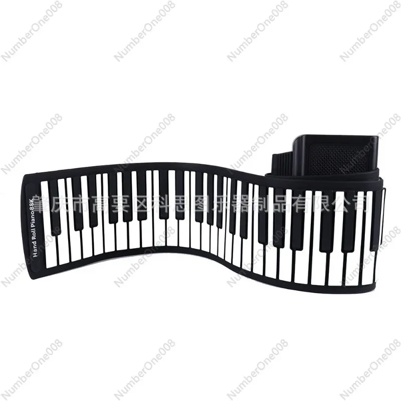 Ręczna klawiatura fortepianowa 88-klawiszowa silikonowa klawiatura Bluetooth, przenośne składane wejście do pianina elektronicznego, miękka hurtownia ręczna fortepianu
