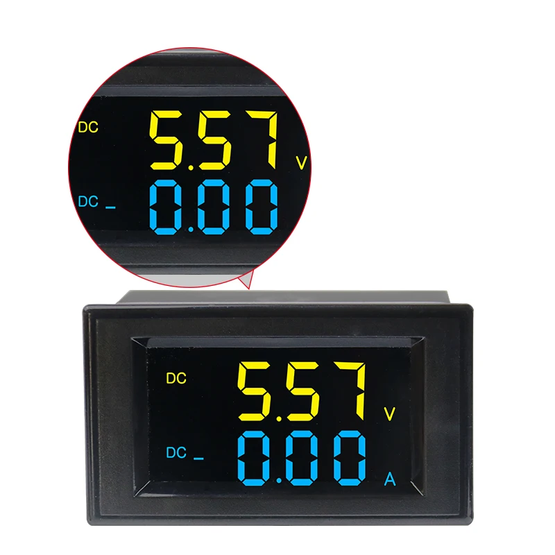 D85-3051AG Dual Two Color LCD Digital Display Voltage and Current Meter Panel Meters