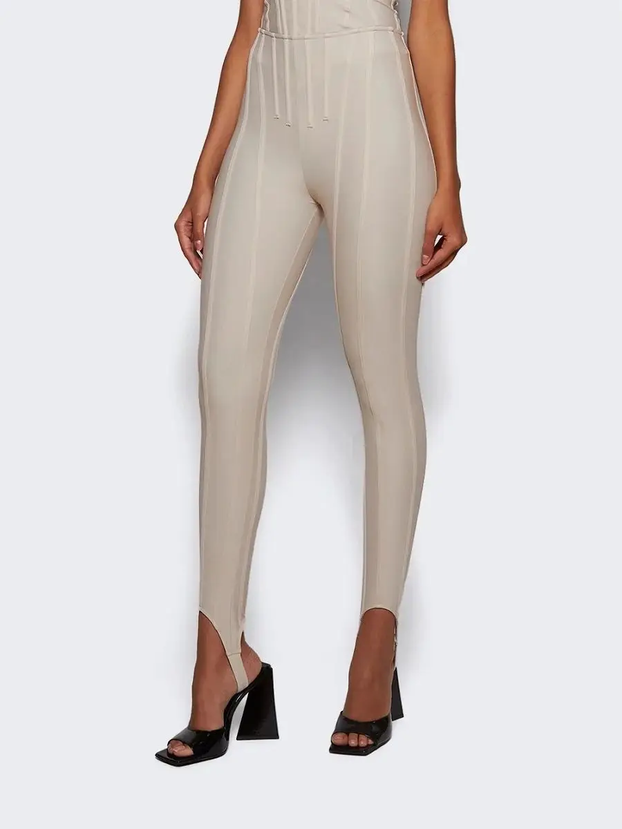 2025 المرأة الرياضية طماق محبوك هيكل السمكة الشاهقة المرأة منخفضة أعلى السراويل Y2K الملابس موضة جديدة عالية الجودة السراويل الصدرية #2